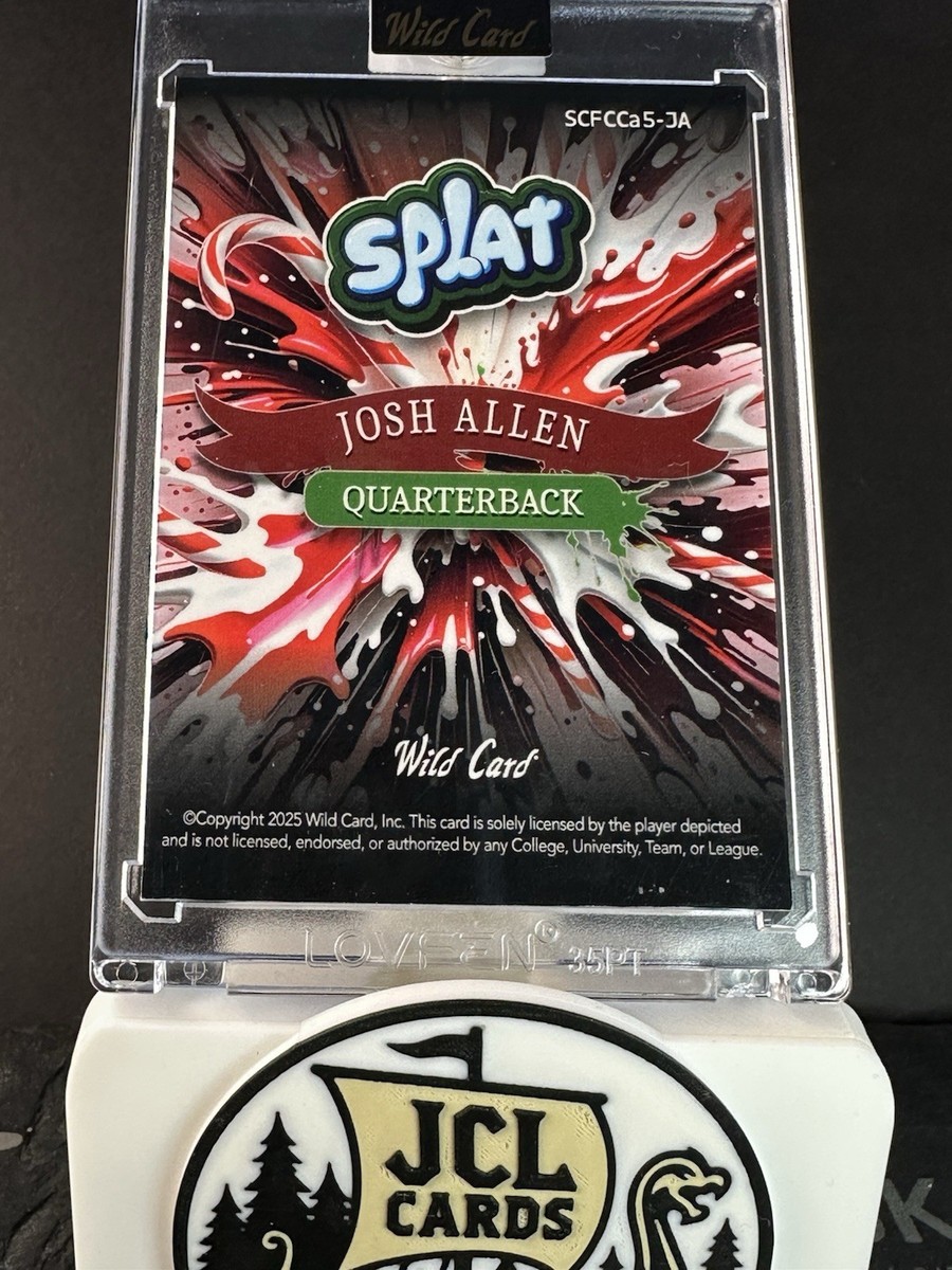 2025 Wild Card Splat - Holiday Josh Allen #SCFCCa5-JA Candy Canes