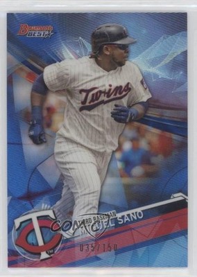 2017 Bowman's Best Blue Refractor 35/150 Miguel Sano #18 jc3