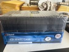 CD Cases 50 Pack For CD/Blu-Ray/DVD Storage Brand NEW Slim Jewel