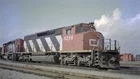 Canadian National Rly.  CNR  #5258  Port Mann, BC.  September 1983
