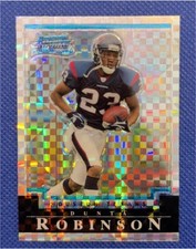 2004 Bowman Chrome #152 Dunta Robinson X Fractor Rookie Card /250 RC. rookie card picture