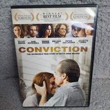Conviction DVD 2010 Hilary Swank Sam Rockwell True Story Drama