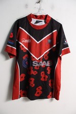 Army Rugby League Shirt Jersey - Red - Size Large L (E66)