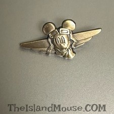 Pin Disney 45201 Mickey Mouse Aviator Wings Soarin bronce avión piloto avión