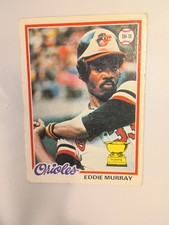 1978 Topps Eddie Murray Rookie Baseball Card RC #36 Baltimore Orioles HOF - GOOD. rookie card picture