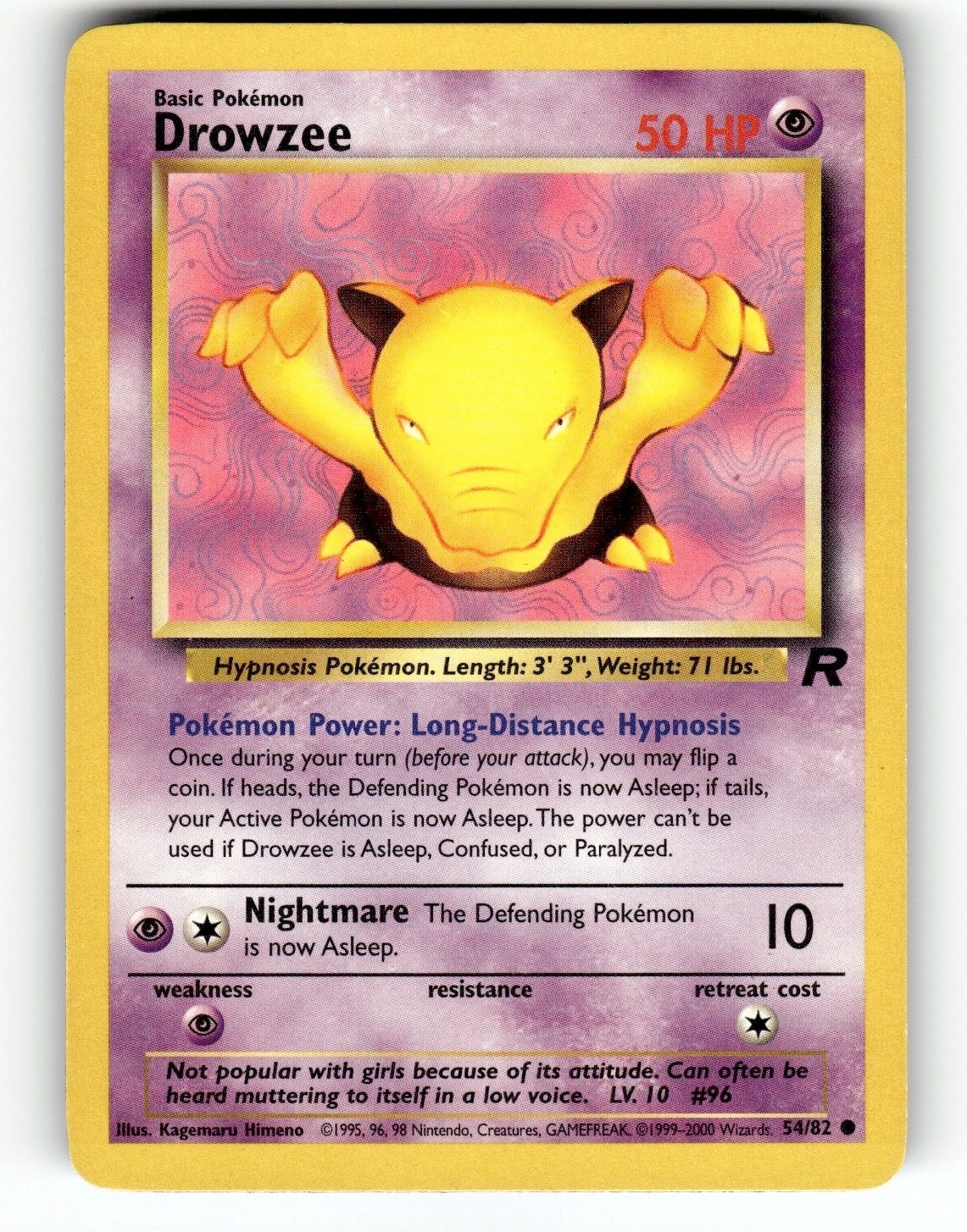 Drowzee Common 073/110 Legendary Collection LP Kagemaru Himeno