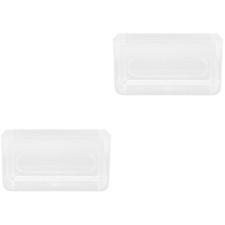 Clear Reusable Tissue Box Holder Wall Mount for Bathroom and Kitchen