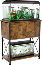 20-29 Gallon Aquarium Stand Metal Frame Fish Tank Stand with Cabinet Storage, fo