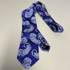 GEOFFREY BEENE EXTRA LONG Purple Designer Silk Tie Mens