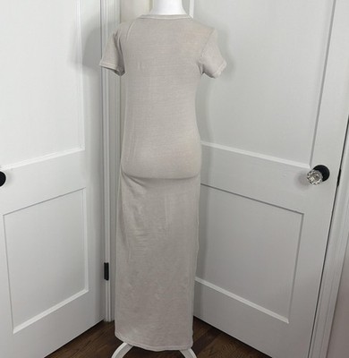 james perse tee shirt dress Pre-loved] James Perse T-Shirt Dress - Charcoal