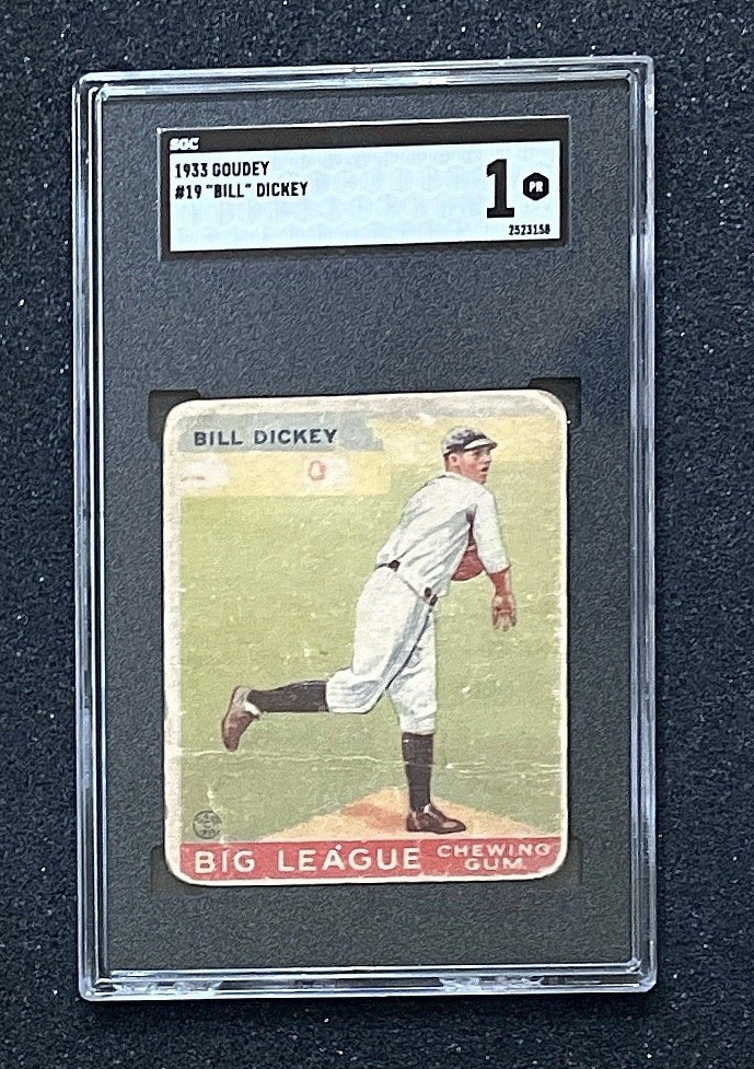 1933 Goudey - #19 Bill Dickey - SGC 1