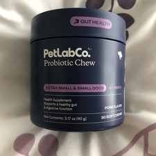 PetLab Co. Probiotics for Small Dogs Support Gut Health 30 Soft Chews