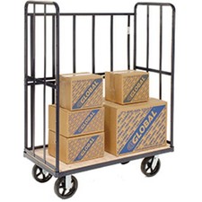 2000 Lb. Shelf Truck With 3 Enclosed Sides 48"W x 24"D x 64"H