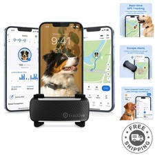 Lightweight Dog GPS Tracker: Vital Signs, Activity Alerts  Virtual Fence System