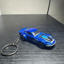 Datsun 240z Blue JDM Keychain 1:64 Diecast Hot Wheels Matchbox Gift