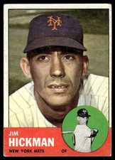 1963 Topps #107 Jim Hickman - VG