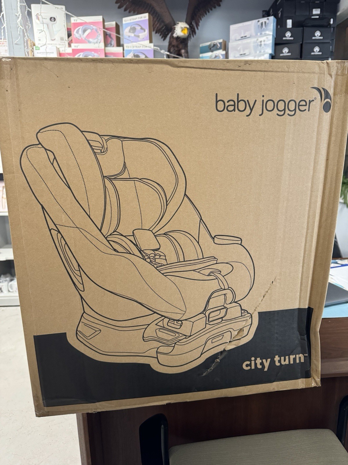 Baby Jogger City Turn Rotating Convertible Car Seat_Onyx Black