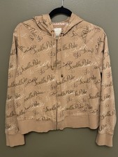 Y2K South Pole Woman Sweatshirt Zip Up With Shimmer Size Large
