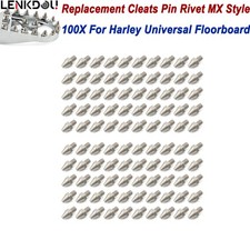 100X Cleats Pin Rivets Cleats For Harley softail Floorboard Foot Pegs MX Style 