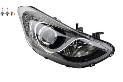 Scheinwerfer passend für Hyundai i30 11/11-03/15 rechts + Leuchtmittel