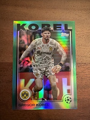 2024-25 TOPPS  UEFA CLUB GREGOR KOBEL GREEN FOIL  #168 70/99 Switzerland