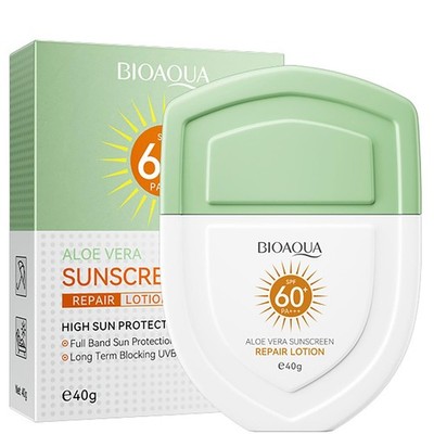 BIOAQUA Aloe Vera Sunscreen Repair Lotion SPF 60+ Sun Protection 40g