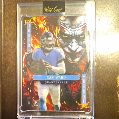 Wild Card 2025 Jokers Wild Cam Ward Football SDJWM-CWNJ08 1/1