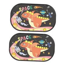 2 Pack Window Shade for Baby in Car Window Shades for Side Space Dinosaur