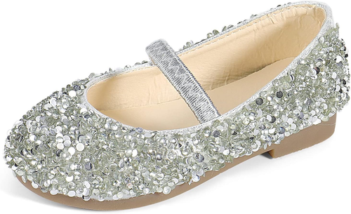 Scarpe Principessa Bambina Ballerine Bambina Scarpe Brillantini Frozen Bimba Par - Foto 7 di 12