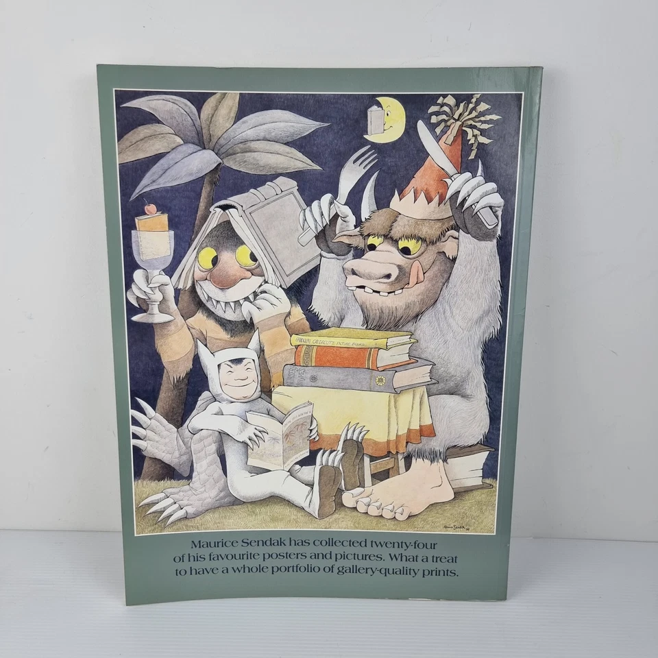 Posters by Maurice Sendak Rare Soft Cover Book Vintage 1986 - Image 2 of 4