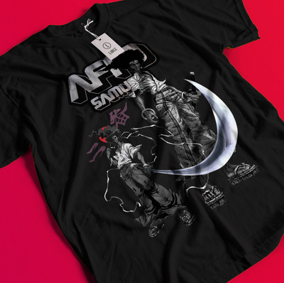 Afro Samurai Shirt Rokutaro Tshirt Ninja T-Shirt Jinno Otsuru Sio Okiku Sword