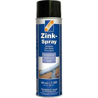 TECHNOLIT Zink-Spray 500ml grau Zinkfarbe Rostschutz Punktschweißfarbe leitfähig