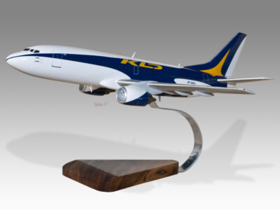 Boeing 737-300 KD Avia Solid Kiln Dried Mahogany Wood Handmade Desktop Model