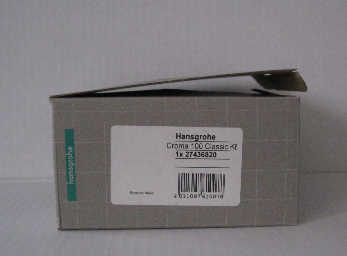 New Hansgrohe Croma 100 Classic Overhead Showerhead 3-Jet BRUSHED NICKEL