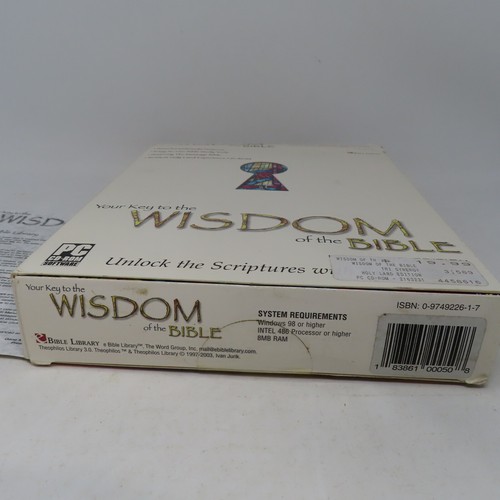 RARE - Wisdom of the Bible PC BIG BOX HOLY LAND EDITION Windows 98 Game COMPLETE - Picture 4 of 9