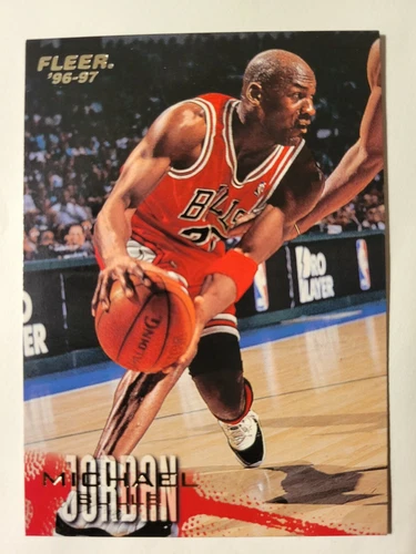 .1996 96-97 Fleer Michael Jordan #13 Chicago Bulls North Carolina..544