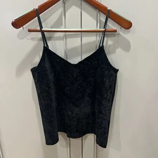 New Grade & Gather Strappy Tank Top Dress Top ANTHROPOLOGIE Black SMALL