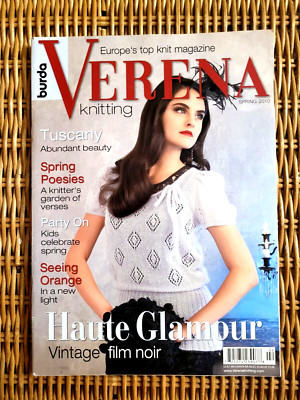Burda VERENA Knitting Spring 2010 Magazine Haute Glamour Film Noir Patterns