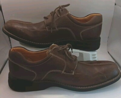 Johnston Murphy Oxfords Shoes Shuler Bicycle Toe Brown  display picture 1