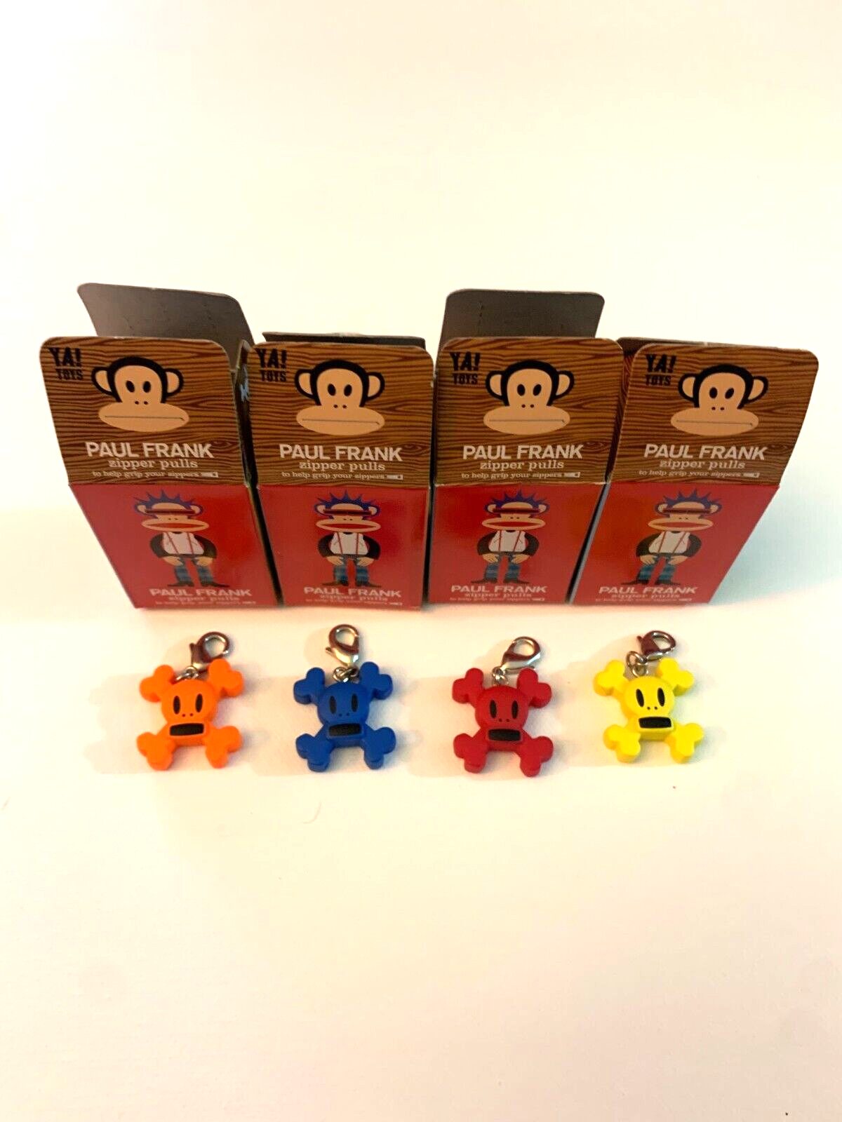 PAUL FRANK 2010 Lot of 4 Skurvy Zipper Pulls by YA! TOYS eBay
