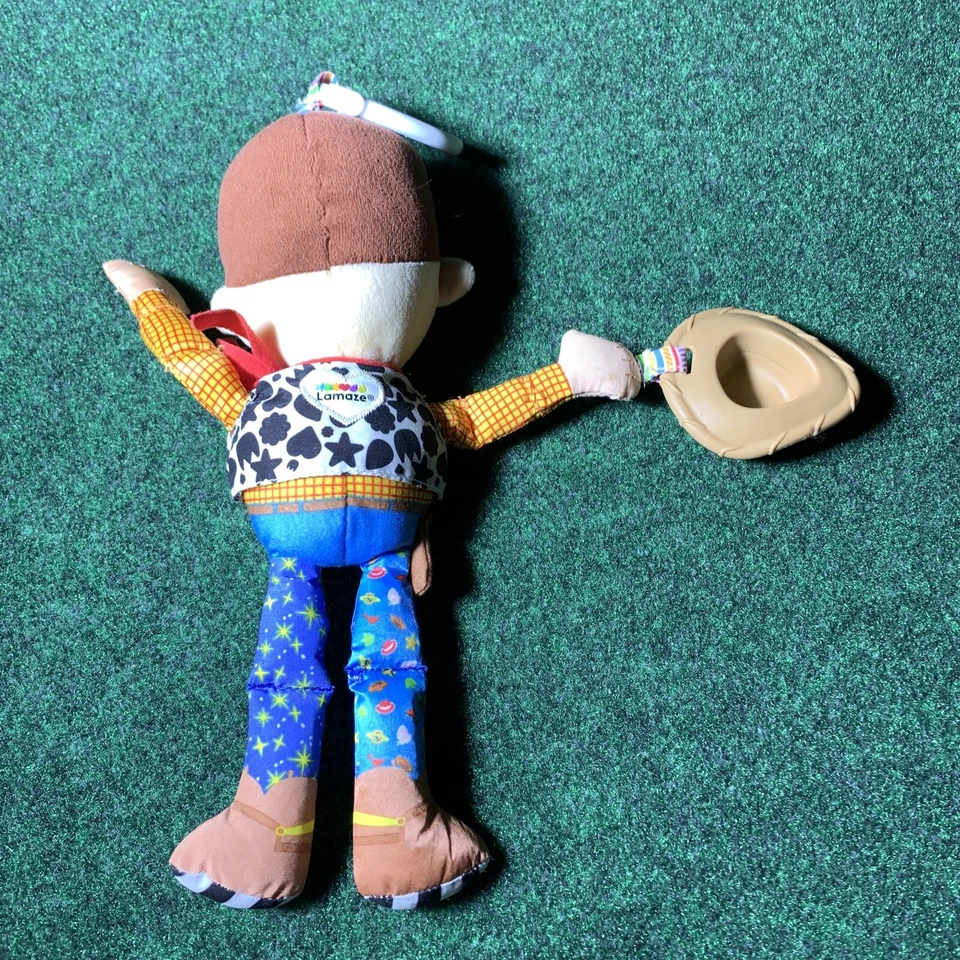 Carillón mordedor arrugado Lamaze Disney Toy Story Woody Baby Actividad Sonajero Foto 3 de 4