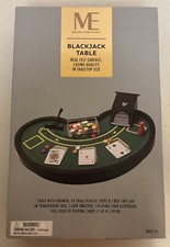Modern Expressions Blackjack Table w/Drawer, Chips, Sweeper, Dispenser & Cards