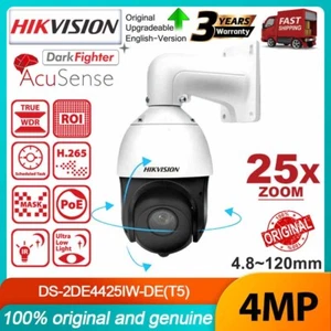 Hikvision 4MP 25X ZOOM DarkFighter IR PTZ Alarme audio de la caméra DS-2DE4425IW-DE(T5)