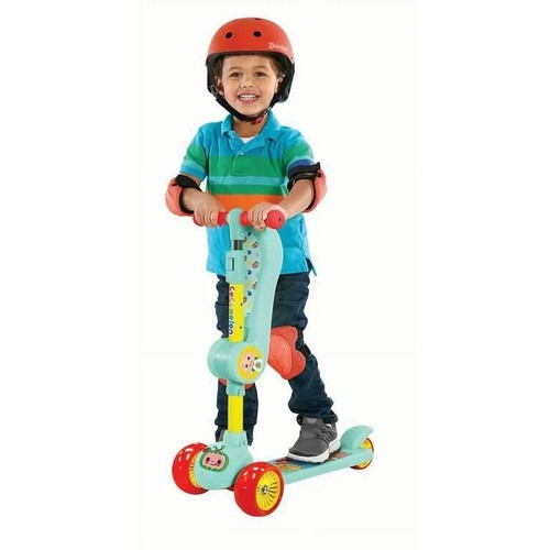 3 Wheel Light-Up Scooter with Folding Seat for Boys & Girls Ages 3 and up - Picture 6 of 6