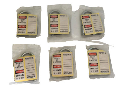 LOT OF 6 SEALED Master Lock 418 Lock Out