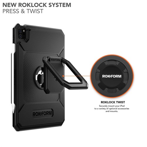 Rokform RUGGED iPad Polycarbonate Phone Case : BLACK - Picture 4 of 4