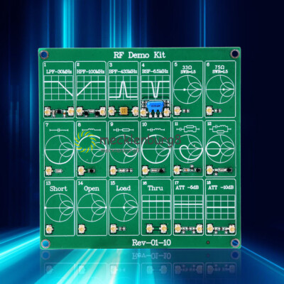 RF Demo Kit NanoVNA Radio Frequency Test PCB Board Filter Attenuator for VNA M