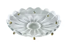 3.8 x 0.8" with 8 Gold Pins Crystal Glass Chandelier Bobeche 0.9" Center Hole