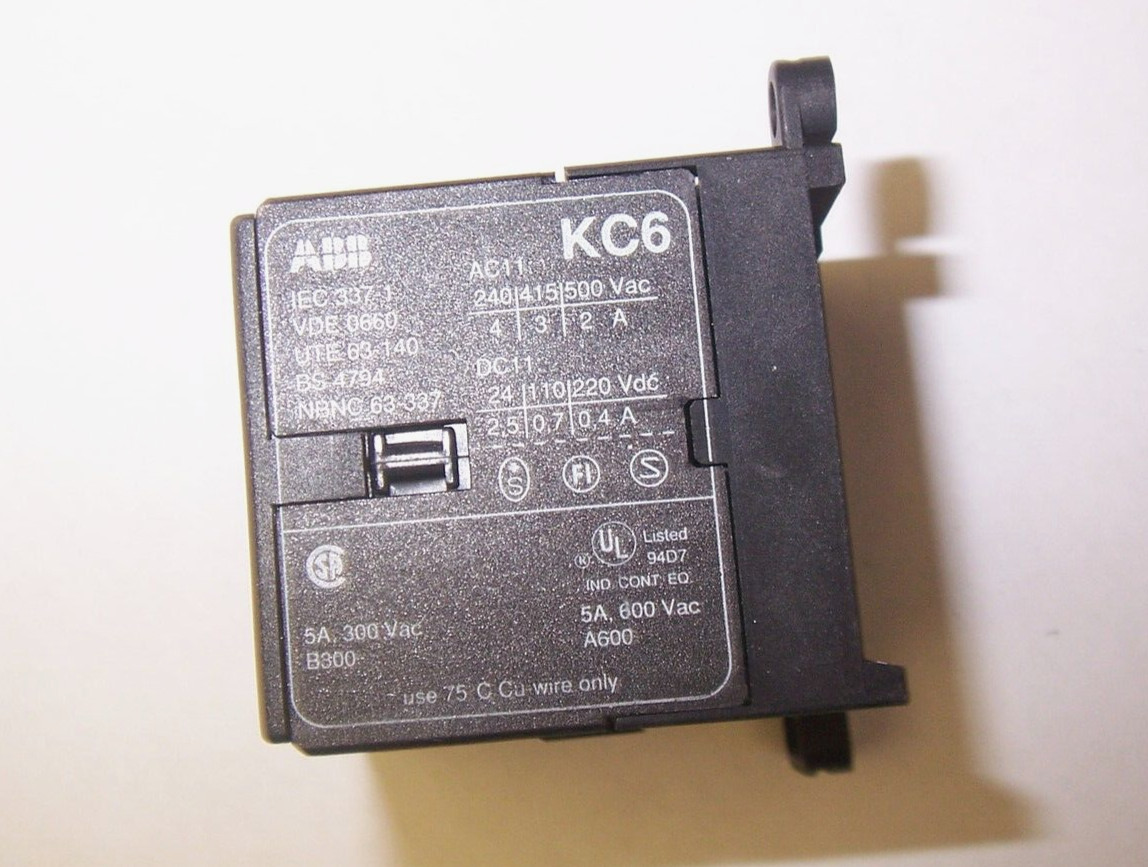 NEW ABB KC6-31Z MINI CONTACTOR 5AMP 300VAC KC631Z