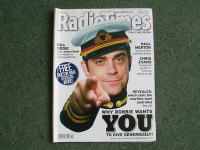RADIO TIMES MAGAZINE - 27 MAY 2006 - ROBBIE WILLIAMS FOR SOCCER AID - FIRE SALE